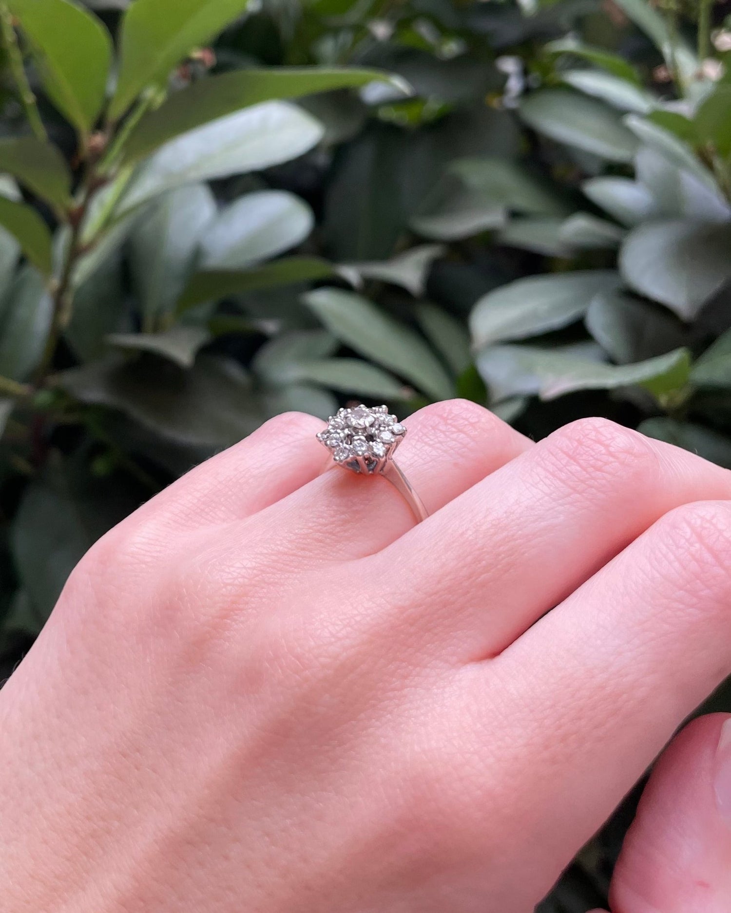Bague Marguerite 13 Diamants 0.50 Carat &quot;Azamée&quot; - Elliade Paris