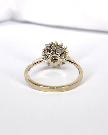 Bague Marguerite 15 Diamants 0.47 carat "Maria" - Elliade Paris