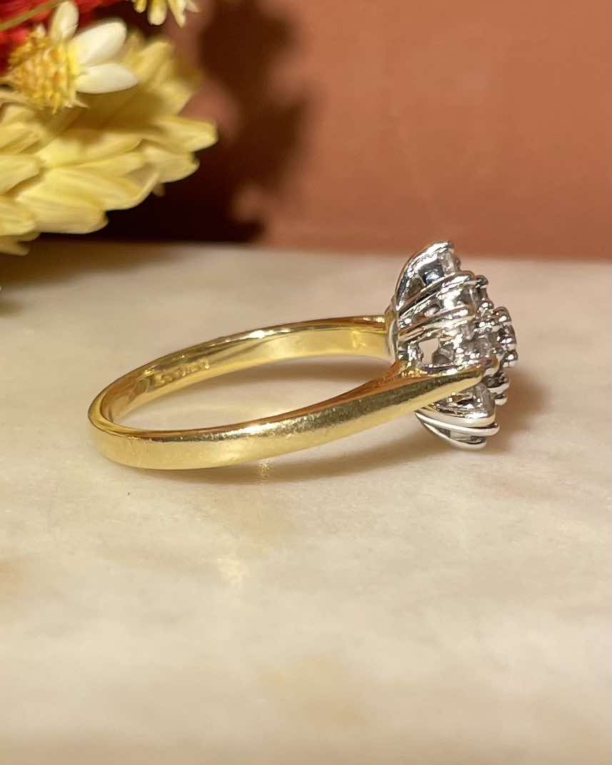 Bague Marguerite 19 Diamants &quot;Addie&quot; - Elliade Paris