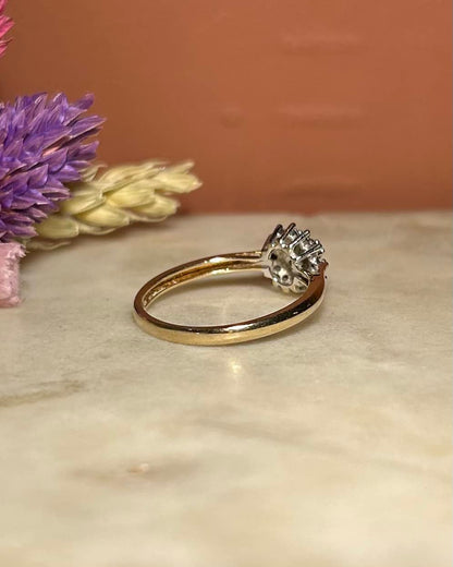 Bague Marguerite 19 Diamants &quot;Louella&quot; - Elliade Paris