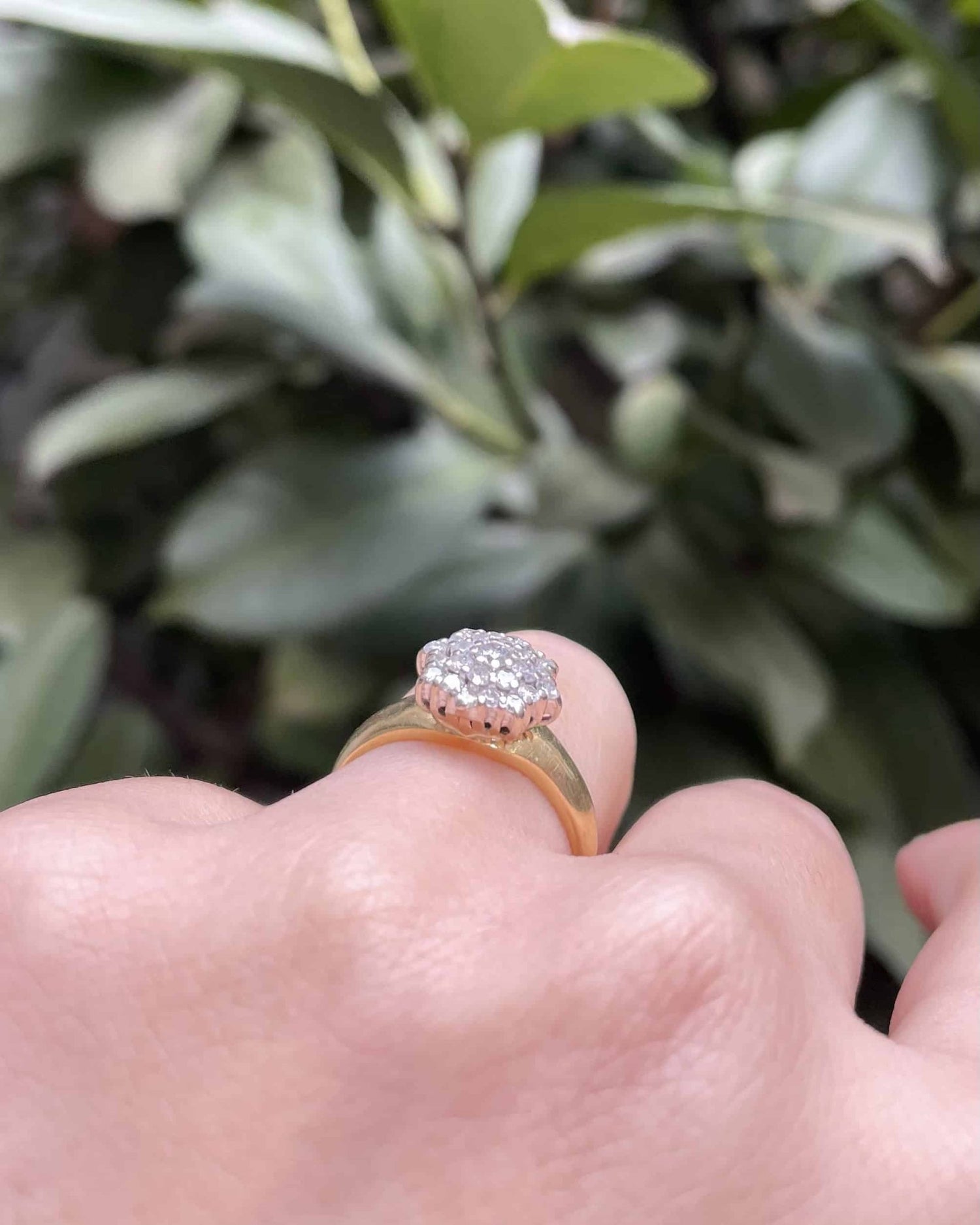Bague Marguerite 25 Diamants 0.54 Carat &quot;Faustine&quot; - Elliade Paris