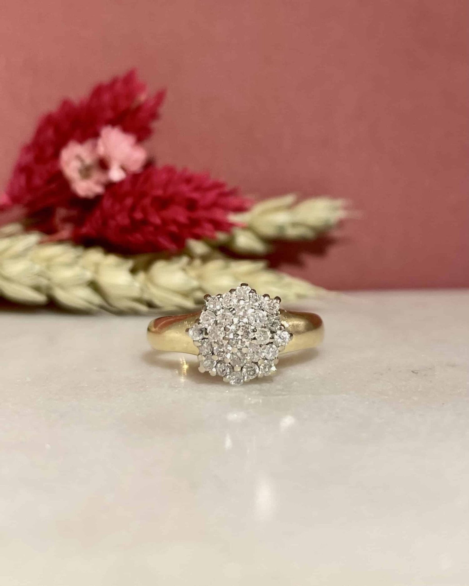 Bague Marguerite 25 Diamants 0.54 Carat &quot;Faustine&quot; - Elliade Paris