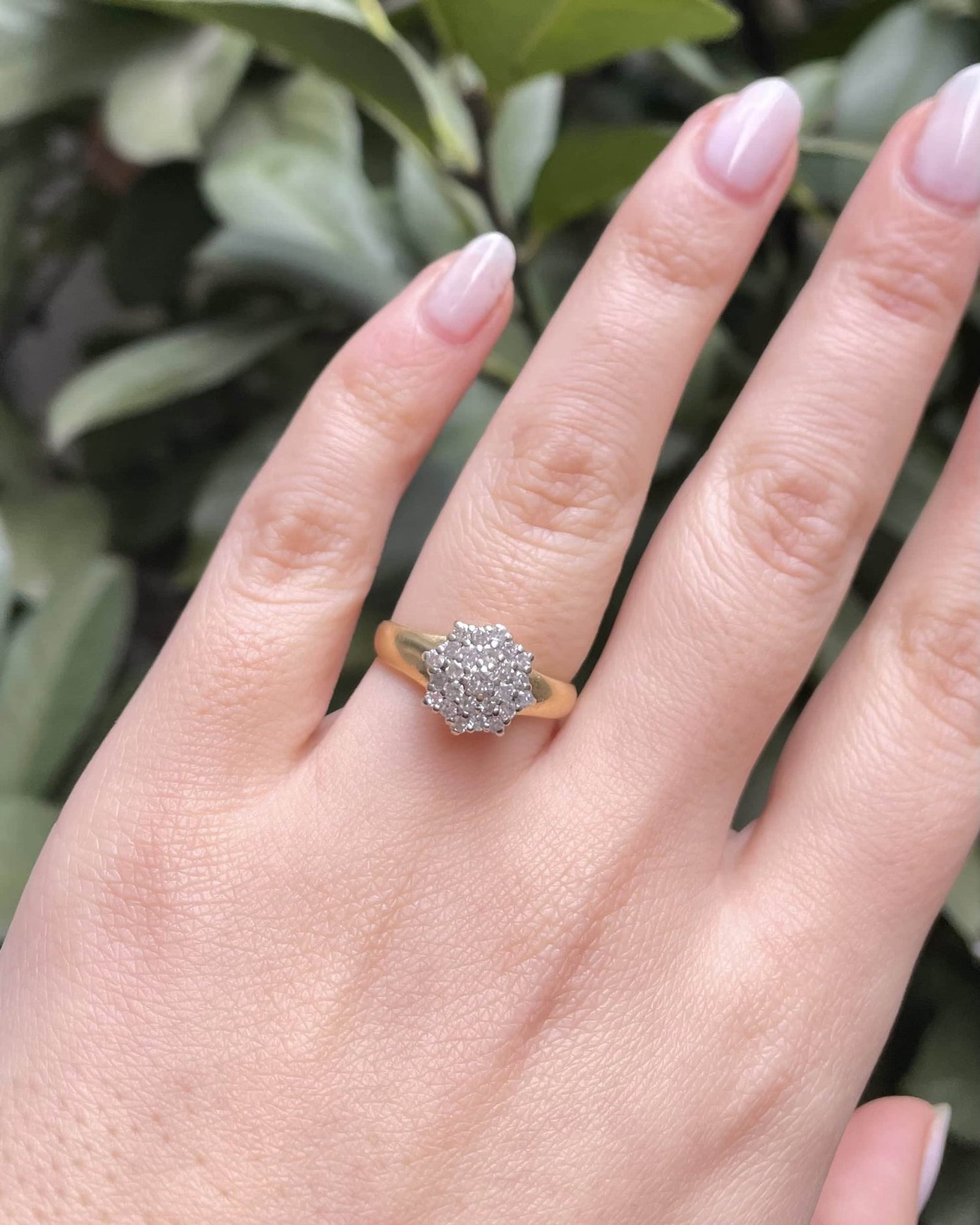 Bague Marguerite 25 Diamants 0.54 Carat &quot;Faustine&quot; - Elliade Paris