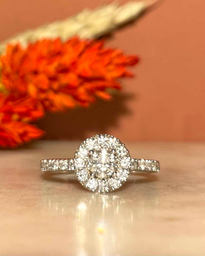 Bague Marguerite 27 Diamants &quot;Miranda&quot; - Elliade Paris