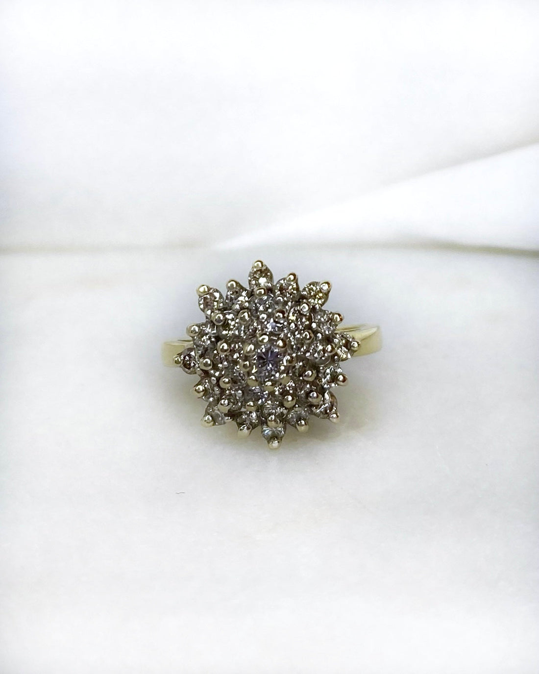 Bague Marguerite 33 Diamants 1.06 carat &quot;Orlane&quot; - Elliade Paris
