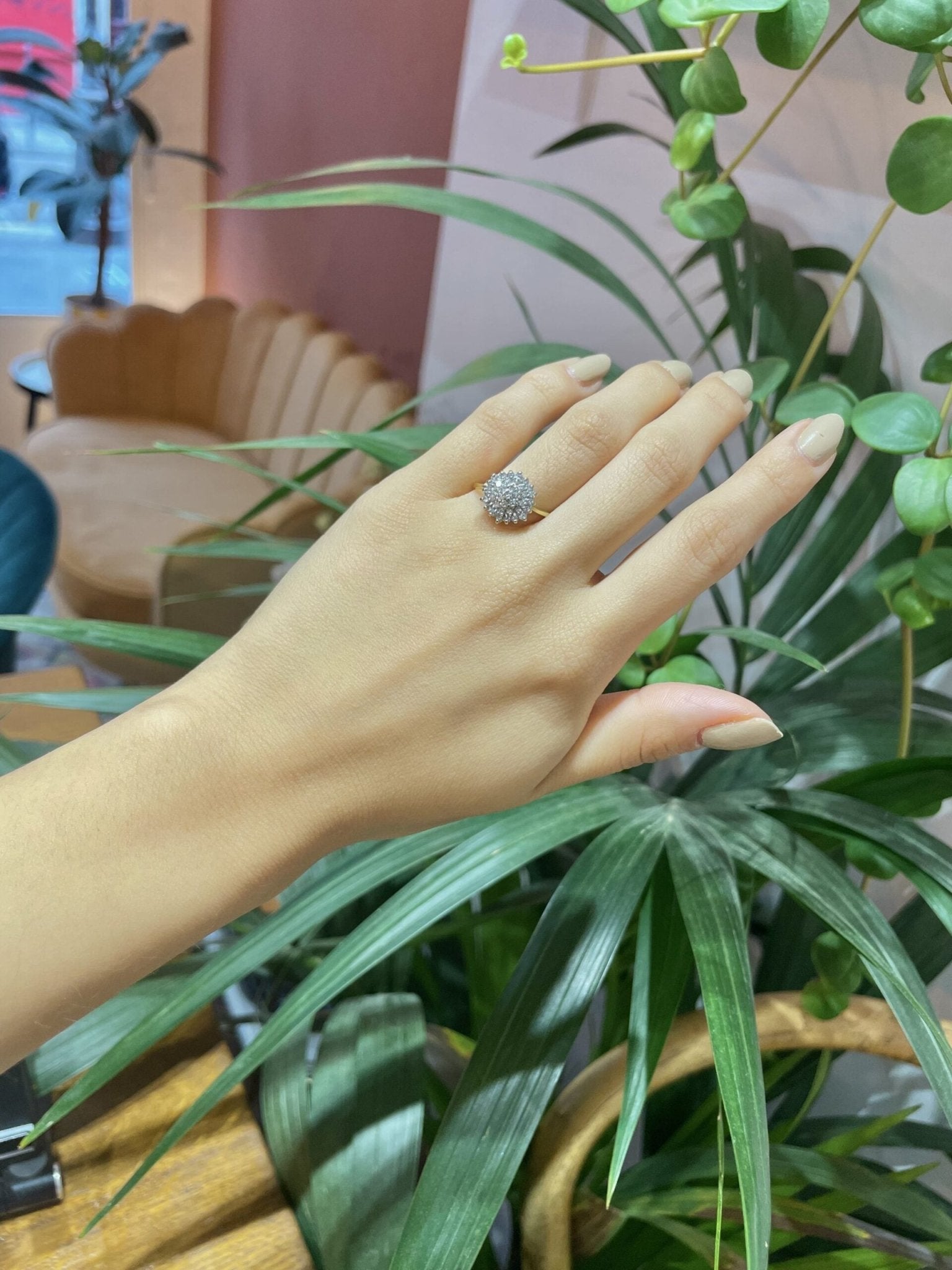 Bague Marguerite 37 Diamants "Estelle" - Elliade Paris
