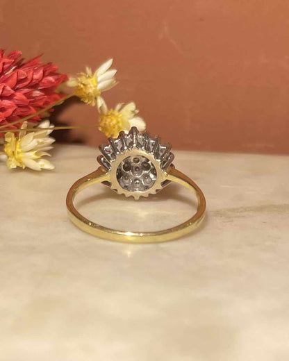 Bague Marguerite 37 Diamants &quot;Estelle&quot; - Elliade Paris