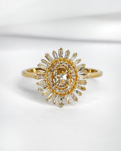 Bague Marguerite 43 Diamants 0.59 carat "Priya" - Elliade Paris