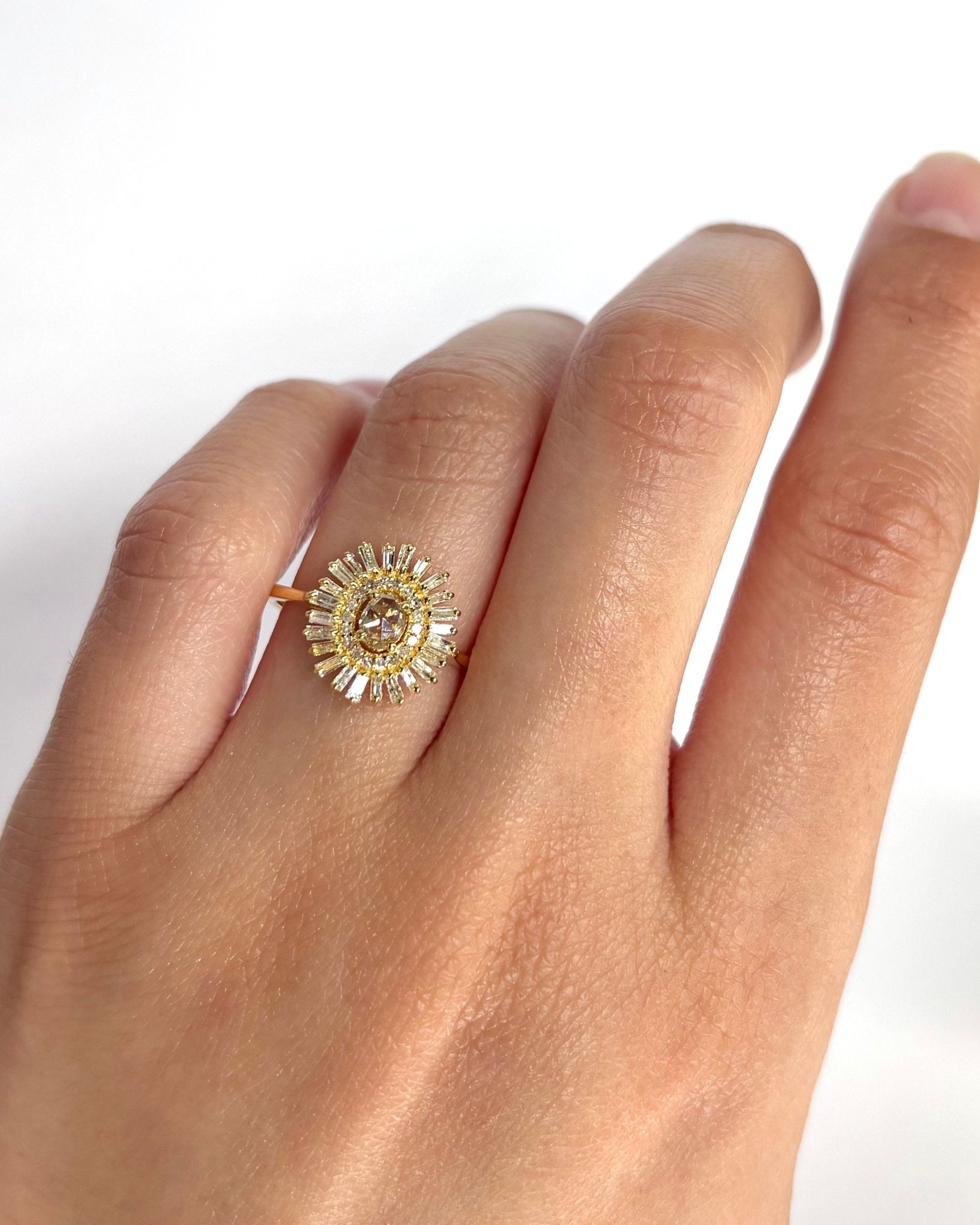 Bague Marguerite 43 Diamants 0.59 carat "Priya" - Elliade Paris