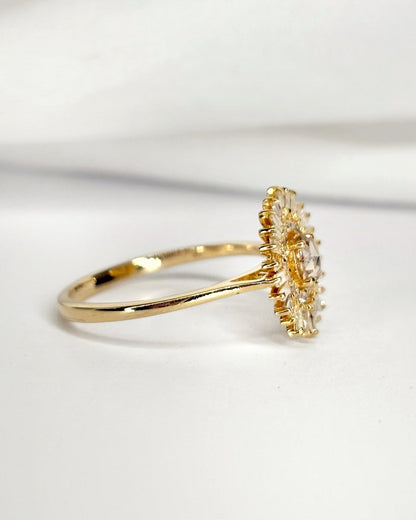 Bague Marguerite 43 Diamants 0.59 carat "Priya" - Elliade Paris