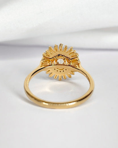 Bague Marguerite 43 Diamants 0.59 carat "Priya" - Elliade Paris