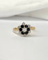 Bague Marguerite 6 Saphirs & 7 Diamants "Elina" - Elliade Paris