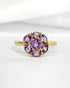 Bague Marguerite Améthystes 0.95 carat "Bettina" - Elliade Paris