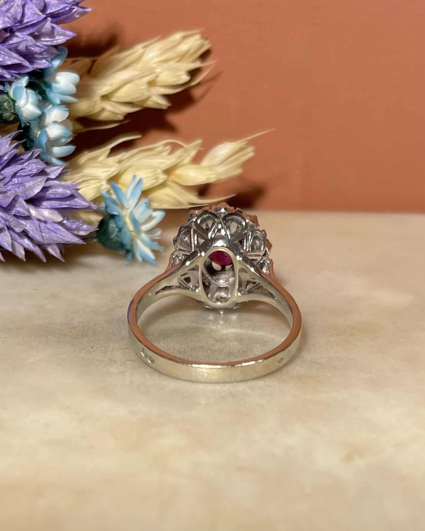 Bague Marguerite Rubis &amp; Diamants "Chiara"