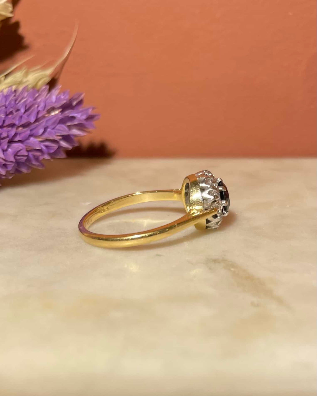Bague Marguerite Saphir &amp; Diamants &quot;Adèle&quot;
