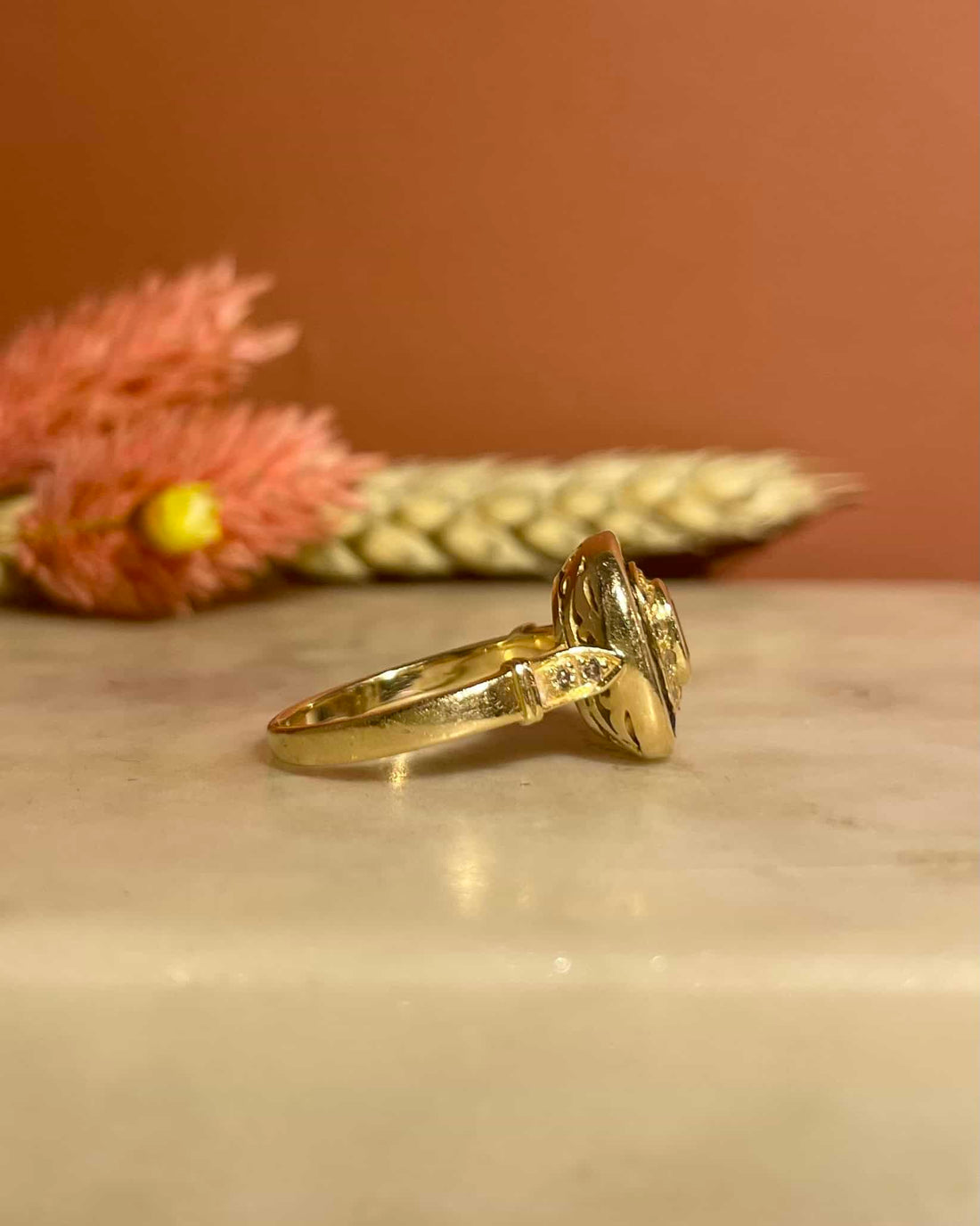 Bague Style Art-Déco Saphirs &amp; Diamants &quot;Hope&quot;