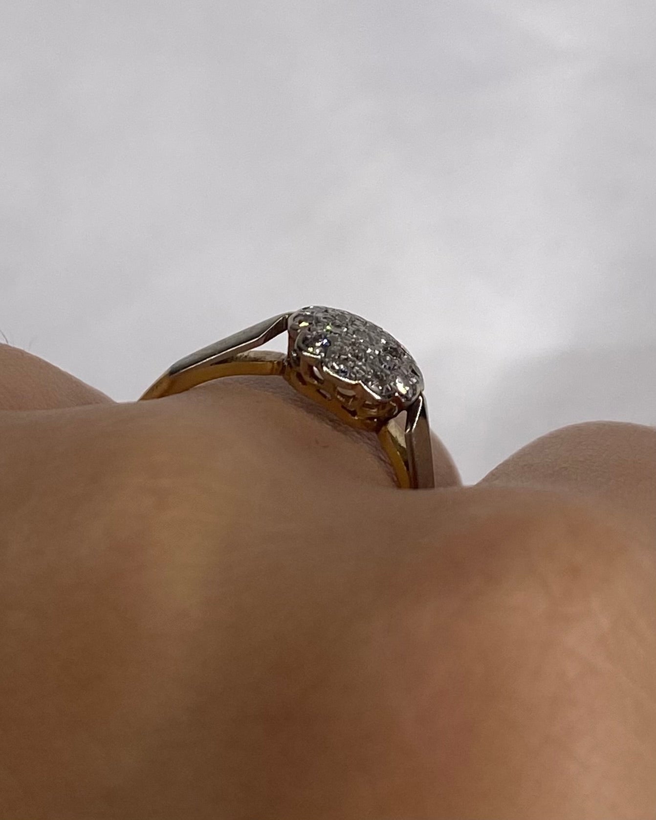 Bague Marguerite Art - déco 17 Diamants &quot;Isaure&quot; - Elliade Paris