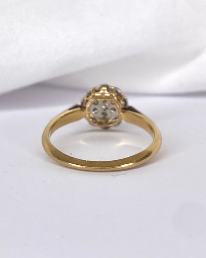 Bague Marguerite Art - déco 17 Diamants &quot;Isaure&quot; - Elliade Paris