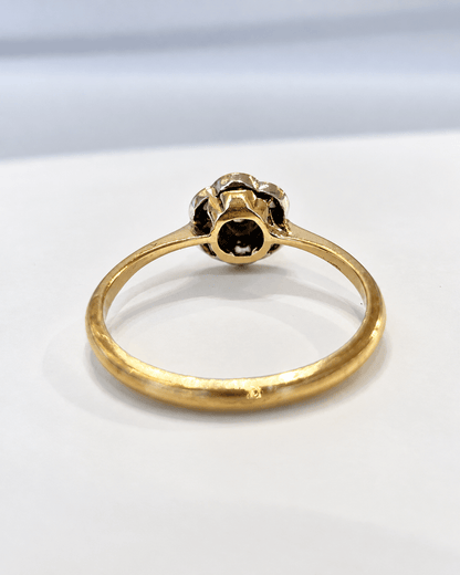 Bague Marguerite Art-Déco Diamants 0.28 carat "Fiby" - Elliade Paris