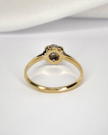 Bague Marguerite Art-Déco Diamants 0.28 carat "Selena" - Elliade Paris