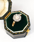 Bague Marguerite Art-Déco Diamants 0.32 carat & Perle "Elsa" - Elliade Paris