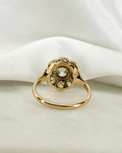 Bague Marguerite Art Déco Diamants 1.54 carat &quot;Annie&quot; - Elliade Paris