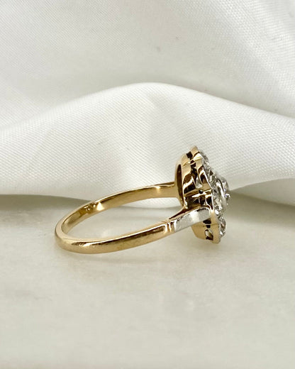 Bague Marguerite Art Déco Diamants 1.54 carat &quot;Annie&quot; - Elliade Paris