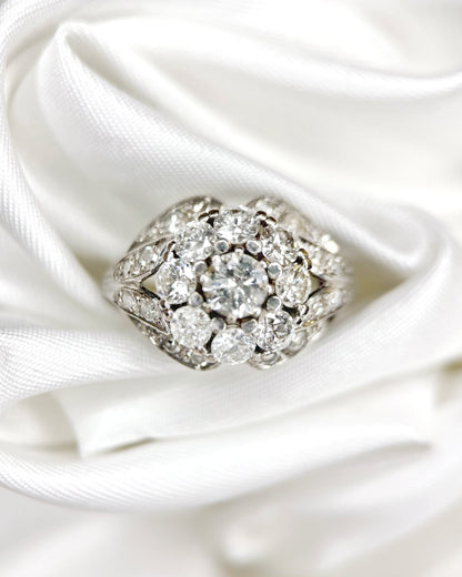 Bague Marguerite Art-Déco Diamants "Christelle" - Elliade Paris