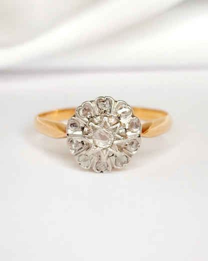 Bague Marguerite Art - Déco Diamants "Enora" - Elliade Paris