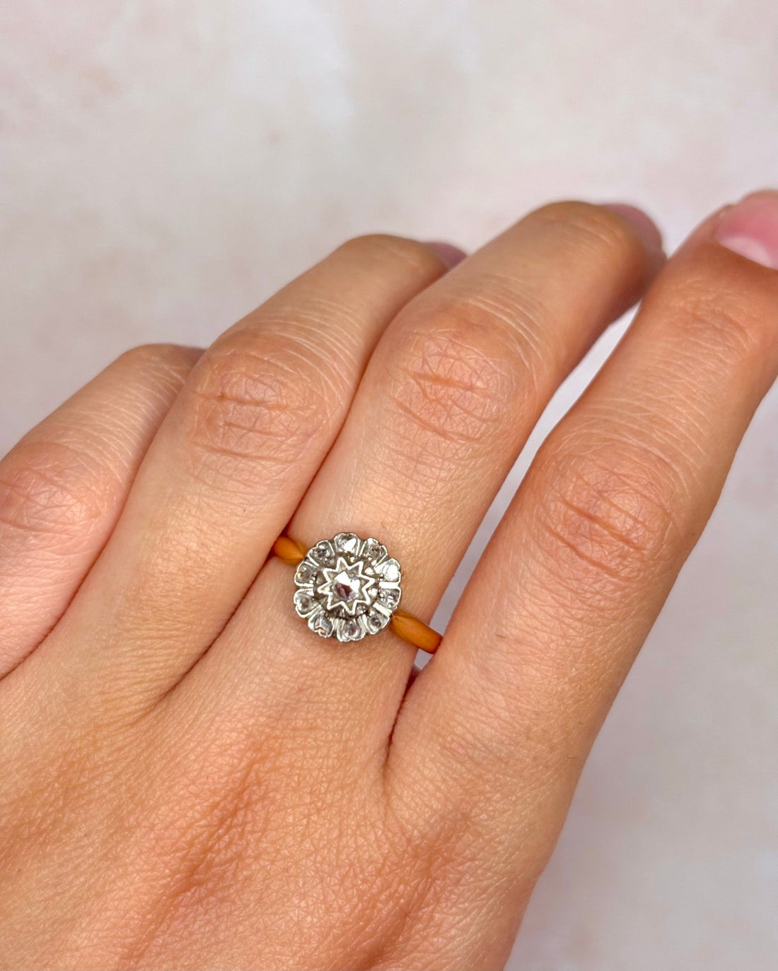 Bague Marguerite Art - Déco Diamants "Enora" - Elliade Paris