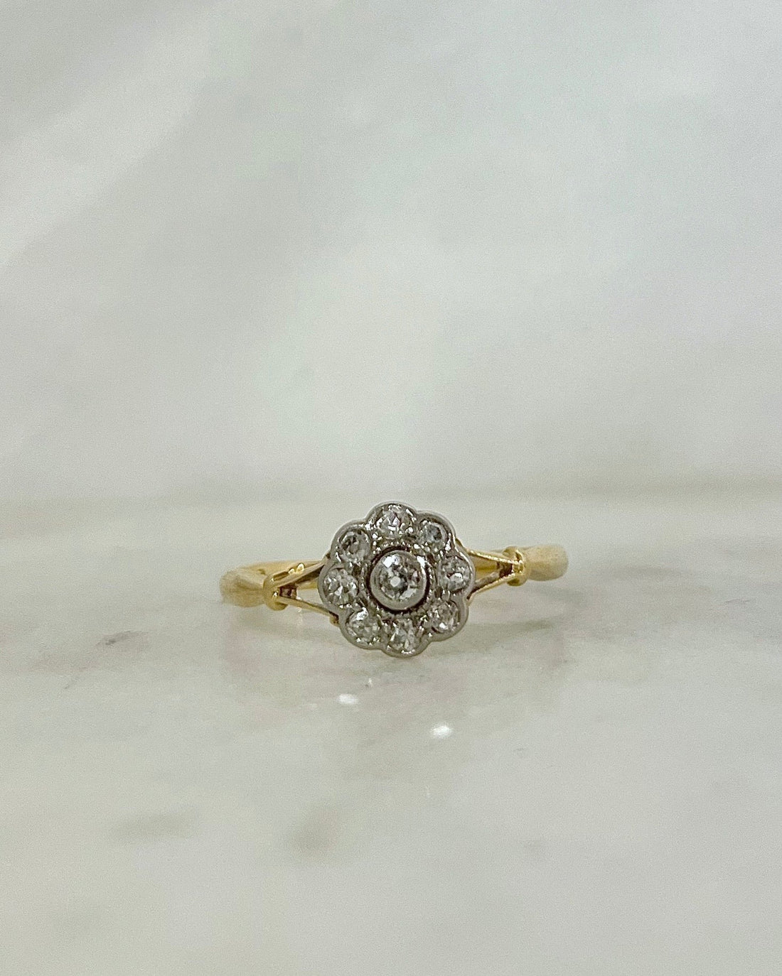 Bague Marguerite Art - Déco Diamants "Mielle" - Elliade Paris