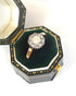 Bague Marguerite Art-Déco Diamants & Perle "Elsa" - Elliade Paris