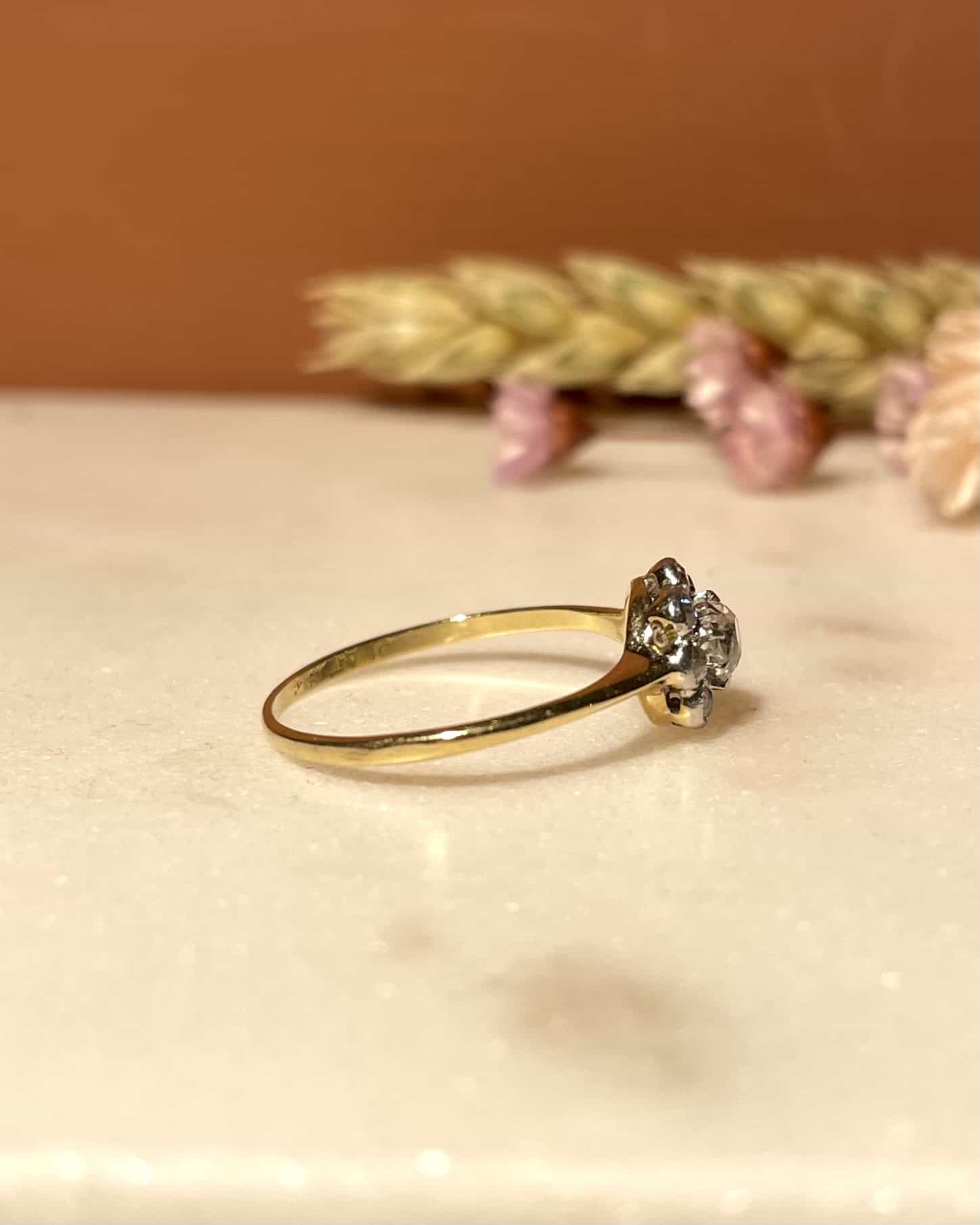 Bague Marguerite Art - Déco Diamants &quot;Tosca&quot; - Elliade Paris