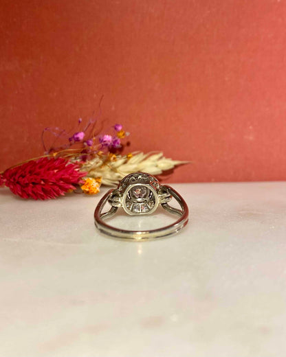 Bague Art-Déco Diamants 0.54 carat &quot;Yvonne&quot;