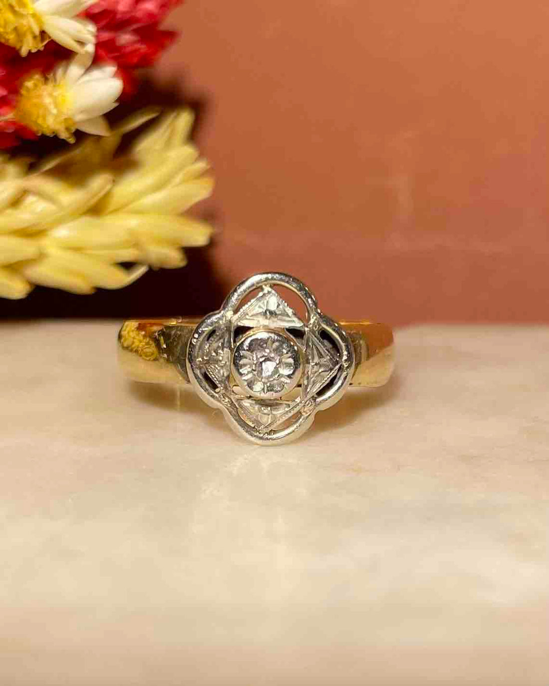 Bague Art-déco Diamants &quot;Yaelle&quot;