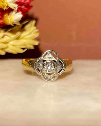 Bague Art-déco Diamants &quot;Yaelle&quot;