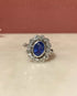 Bague Marguerite Art - Déco Saphir 1.25 carat & diamants “Alicia” - Elliade Paris