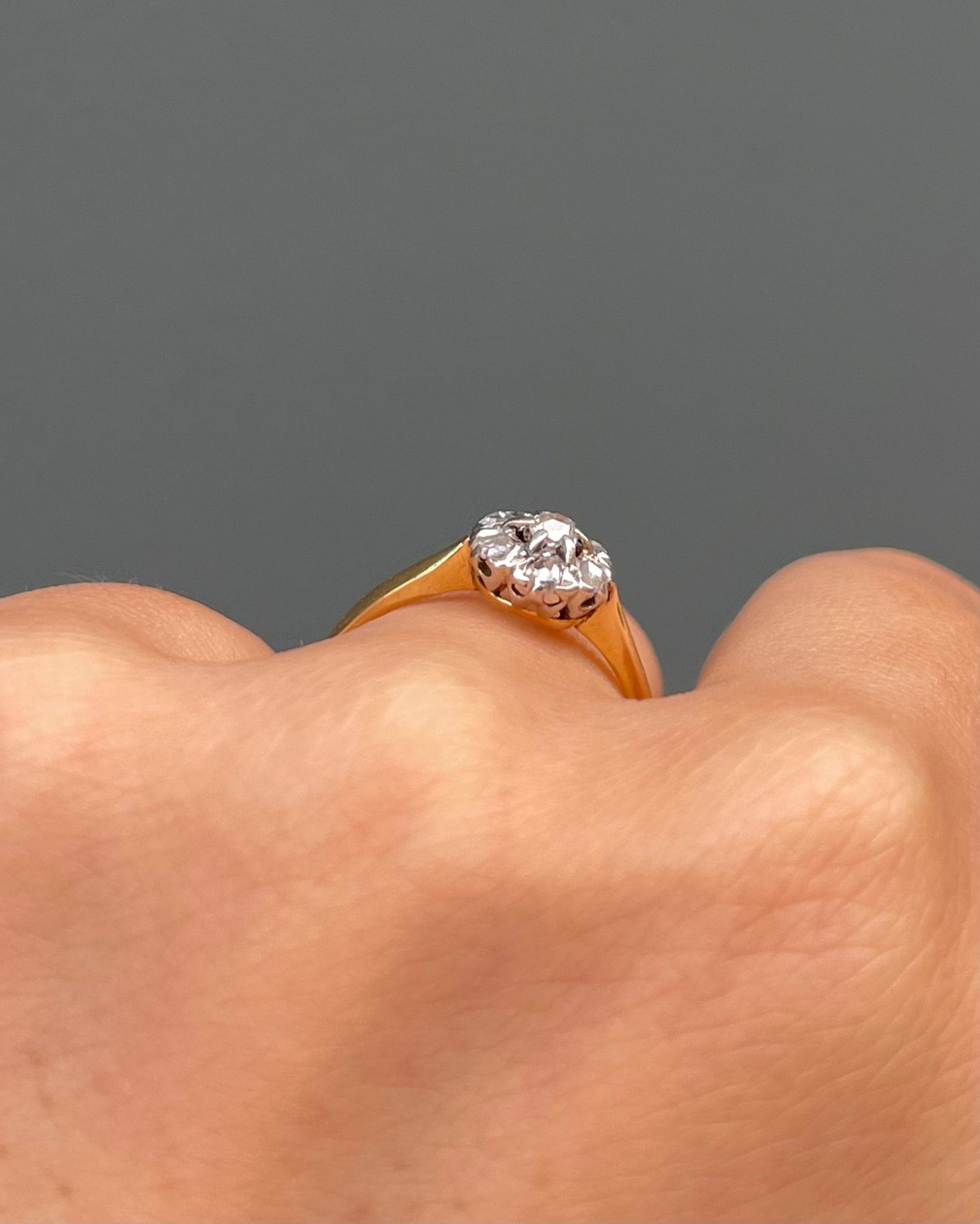 Bague Marguerite Art - Nouveau 7 Diamants &quot;Ophélie&quot; - Elliade Paris