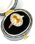 Bague Marguerite Citrine 1.42 carat & Diamants 4.1g "Leonora" - Elliade Paris