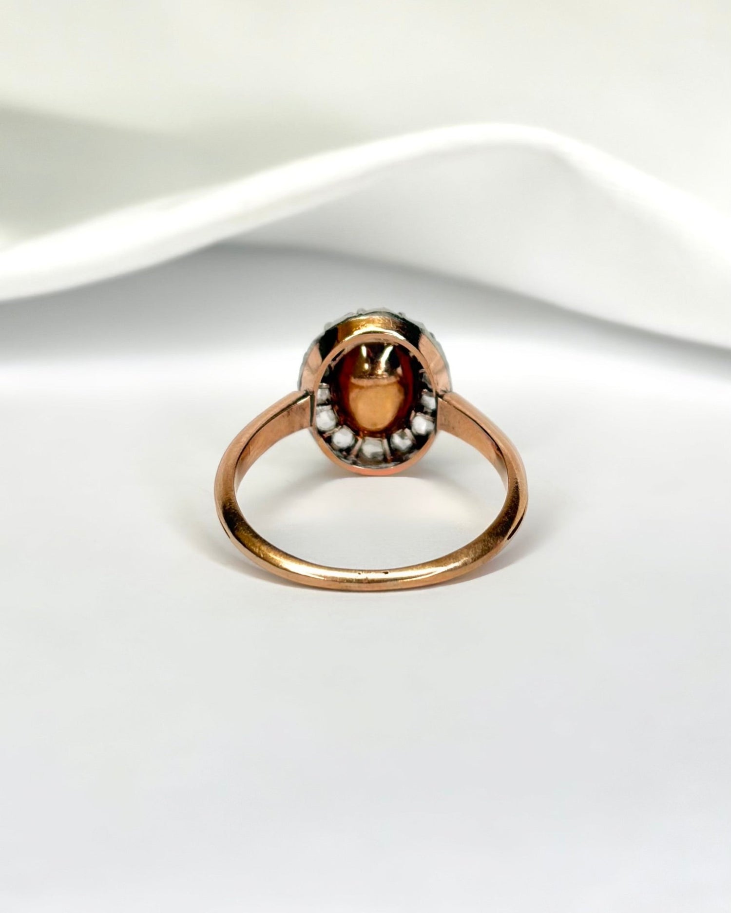 Bague Marguerite Citrine 1.42 carat &amp; Diamants 4.1g "Leonora" - Elliade Paris