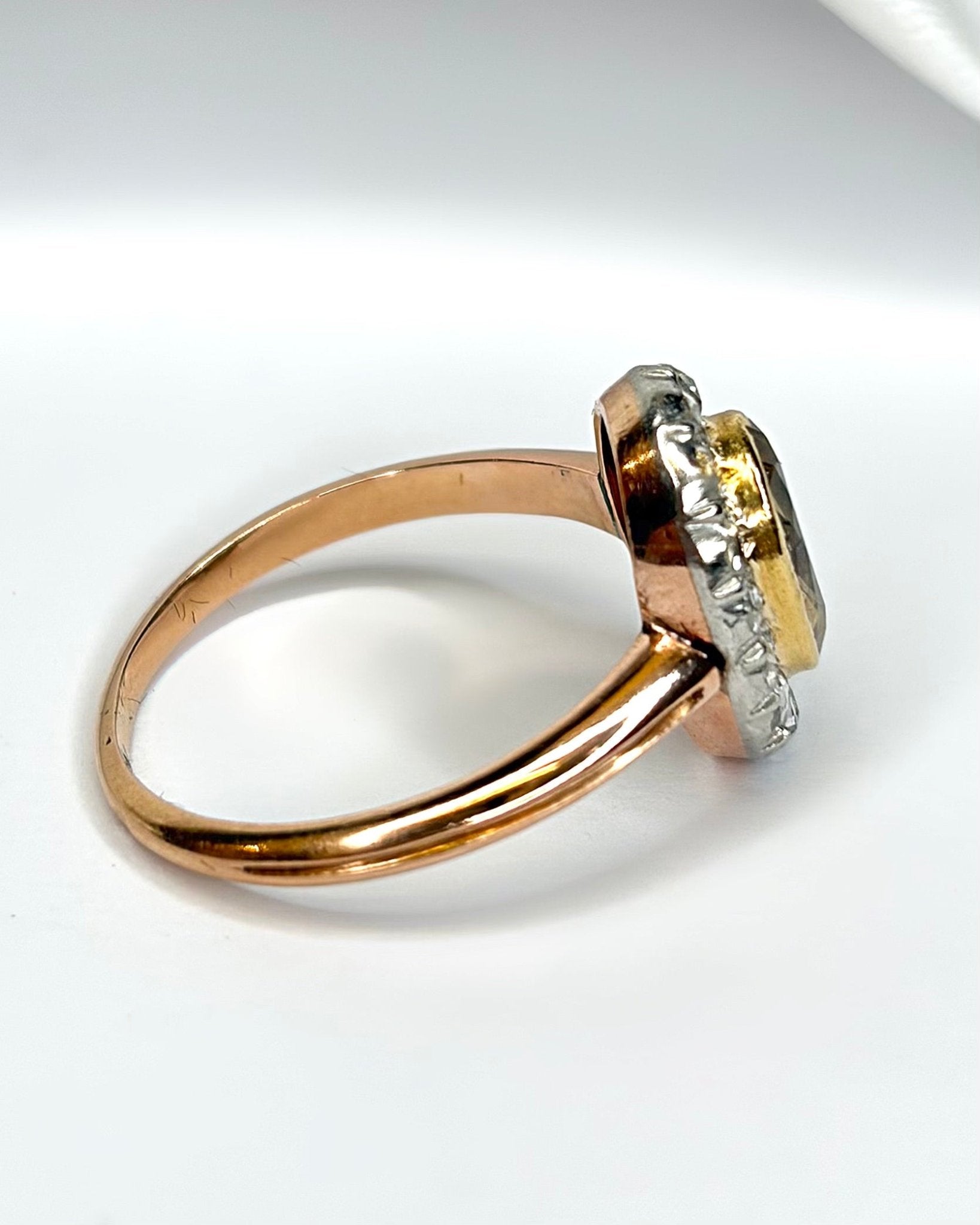 Bague Marguerite Citrine 1.42 carat &amp; Diamants 4.1g "Leonora" - Elliade Paris