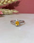 Bague Marguerite Citrine & 26 Diamants "Daisy" - Elliade Paris