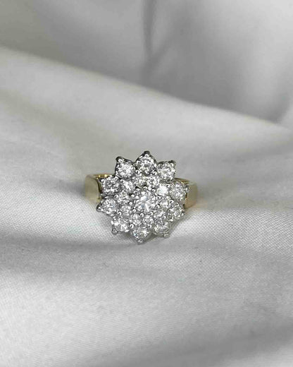 Bague marguerite diamant 1.20 carat "Monica" - Elliade Paris