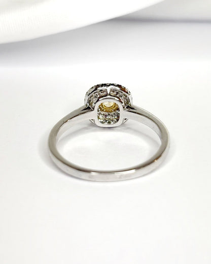 Bague Marguerite Diamant Jonquille "Justine" - Elliade Paris