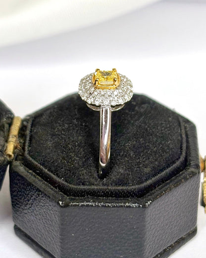 Bague Marguerite Diamant Jonquille "Justine" - Elliade Paris
