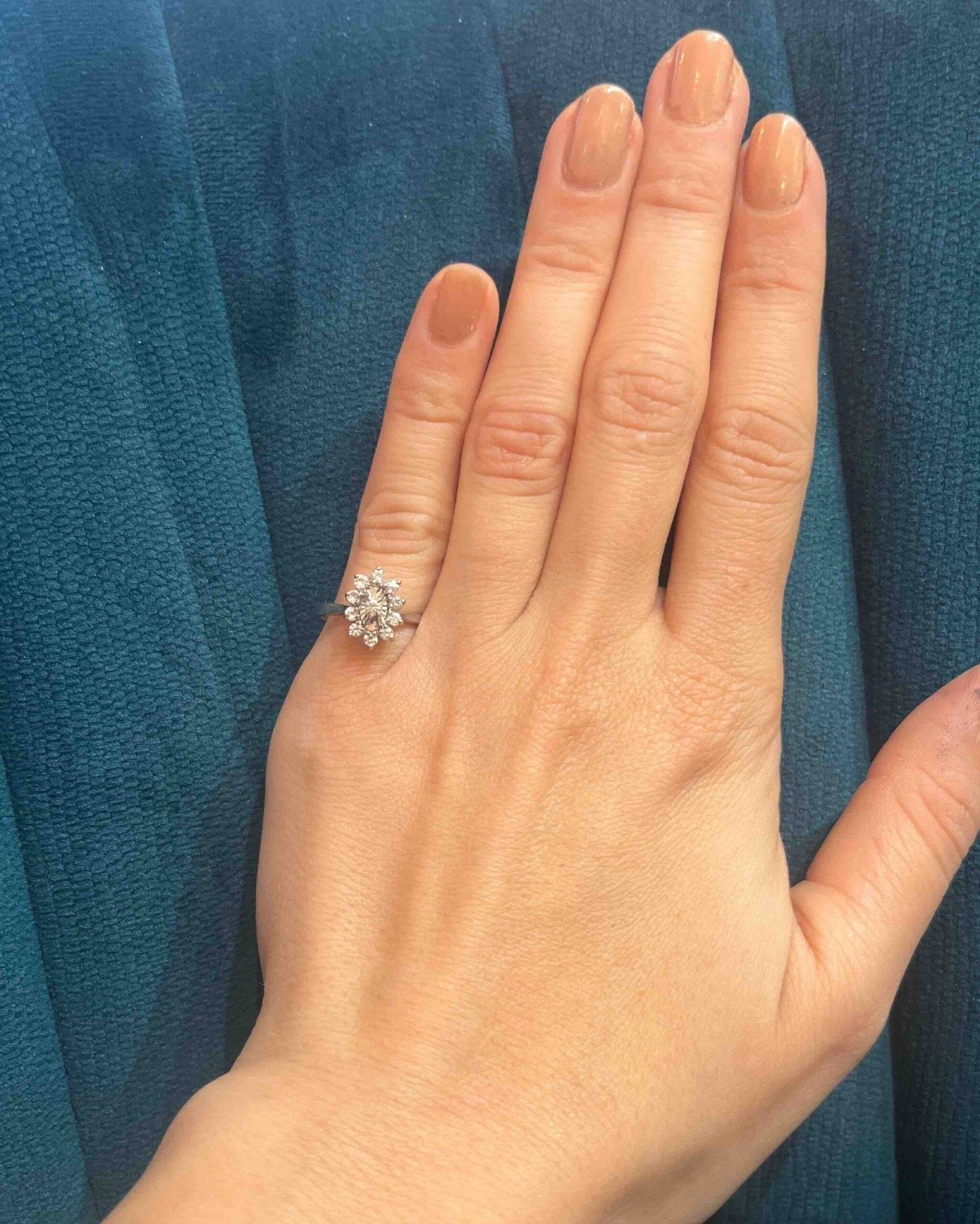 Bague Marguerite diamant "Liriane" - Elliade Paris