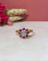 Bague Marguerite Diamant & Rubis "Amira" - Elliade Paris