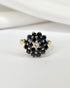 Bague Marguerite Diamant & Saphirs 2.30 carats "Maeva" - Elliade Paris