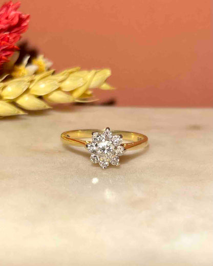 Bague Marguerite Vintage Diamants 0.31 carat &quot;Joia&quot;