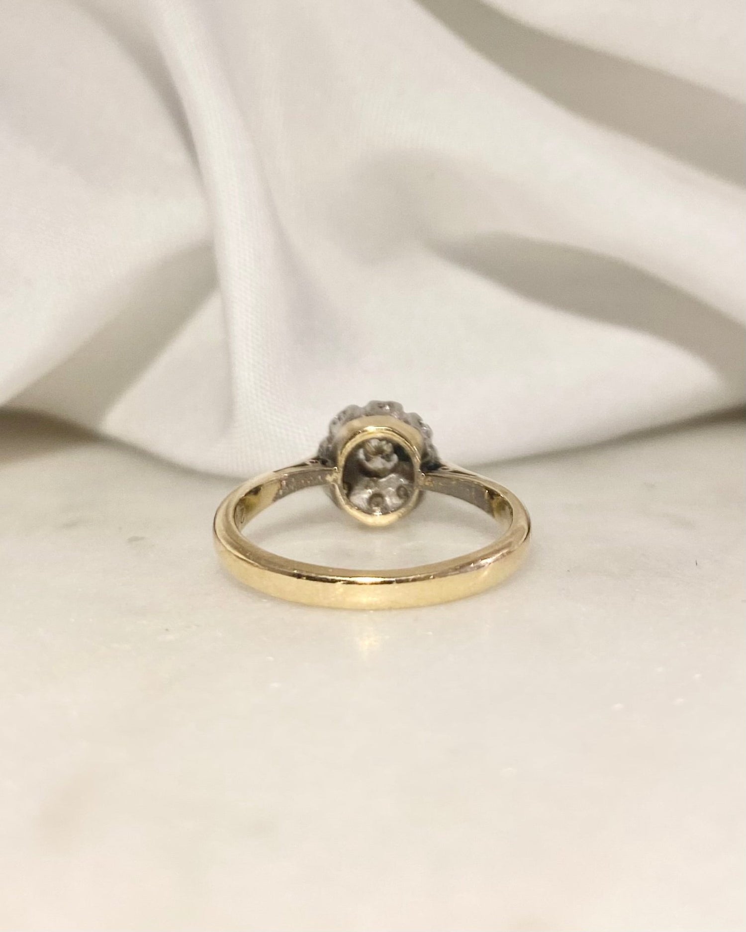 Bague Marguerite Diamants 0.16 carat &quot;Zélie&quot; - Elliade Paris